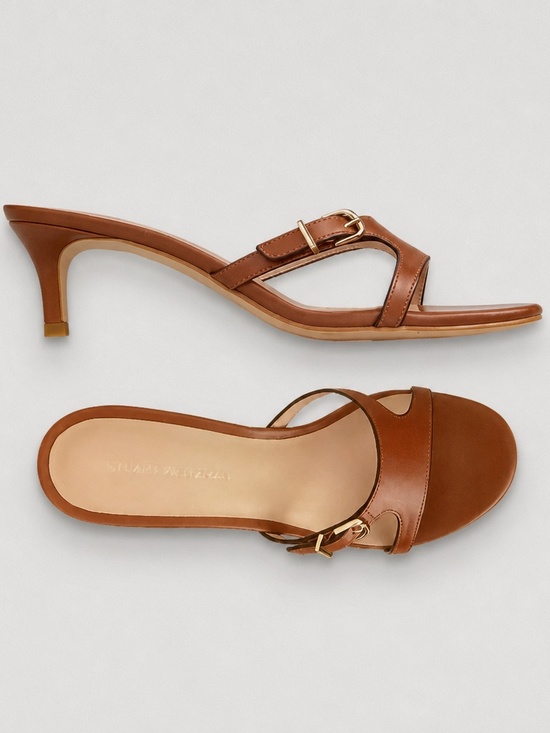 Stuart Weitzman Shoes - Stuart Weitzman Woman  Slide Sandals , Color Saddle Leather, Size 8